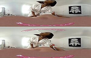 TS VR Porn - HOT EBONY TS FUCKS AND GIVE HAPPY ENDING