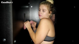 Gloryhole Secrets: Abby's Boyfriend Back Home While She Blows