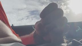 Jerking off in my car