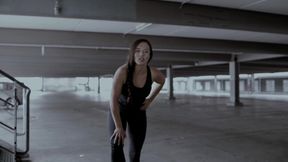 In a car park ballbusted this stranger!