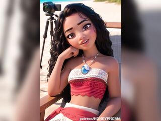 Moana CG toon porn animation my Remake