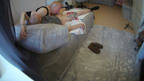 Mother-in-law gives me a blowjob during a break