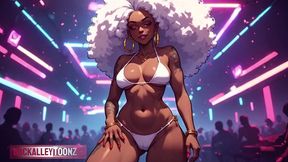 late night thick ai generated ebony ass