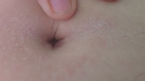 Deep Belly Button Close Up - Navel Tease & Finger Play Chubby