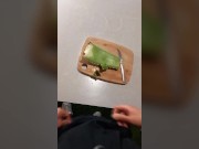 How to masturbate the penis with aloe vera lube gel and ejaculate a lot of sperm - POV tutorial