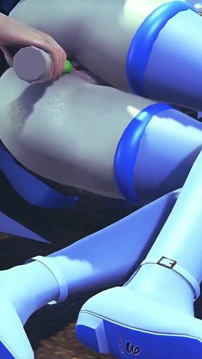Robot Girl Takes Anal Beads in Her Ass