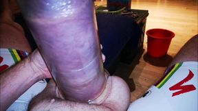 Pumping Silicone Cock After Adding 2 Liter Glucose Inside My Balls