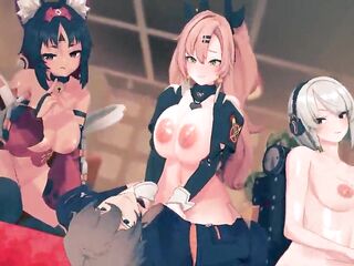 Nicole Demara and Nekomiya Mana (By: Anna Anon)