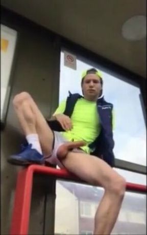 Public Cock Show in Metro Station - Amateur Big Dick Twink