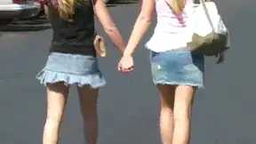 Blonde Bombshells Shop Till They Drop and Tease Strangers With Their Assets