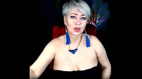 my wife is a cool webcam slut-12 .!. )) wild milf dancing with naked big tits...))