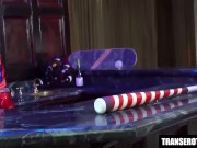 TRANSEROTICA Shemale Autumn Rain Pegged By Leya Falcon
