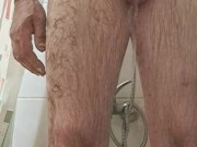 Pajeandome en la ducha