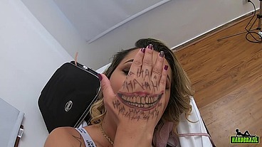 Depois de tanta provocação o negão dotado levanta e mete o ferro na puta - Izabela Pimenta - Izabela Gostosa - Higor Negrao