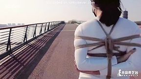 Chinese Bondage Outdoors