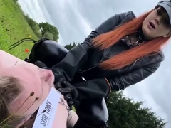 Sadistic Lucy - CBT with nettles - Mistress Roo