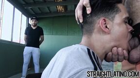 First time gay banging for macho Latino straighty