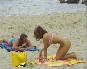 Naughty German Teen Got Her Face Covered with Cum at Beach