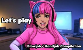 Let's play - Blowjob / Handjob - Compilation [2 Minutes Editon]