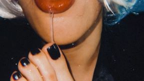 TOE SUCKING SELF WORSHIP WITH 2B FROM NIER AUTOMATA