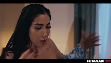 FUTA MILF - Big Tits Clea Gaultier Infected by Shemale Fever Turns Into Trans Girl &amp_ Fucks Her Blonde Girlfriend