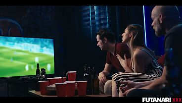 FUTA MILF - Big Tits Clea Gaultier Infected by Shemale Fever Turns Into Trans Girl &amp_ Fucks Her Blonde Girlfriend