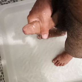 Big Dick Piss shower in the toilet trans gay