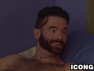 Daddy Brendan Patrick plays with young twink Troy Accola