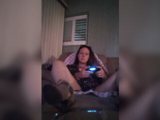 Amateur mother I'd like to fuck Playing Movie Games In Hawt Night Gown