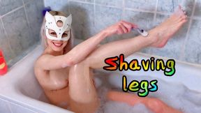 SHAVING: Mia's mimi fascinating shaving legs(720p)