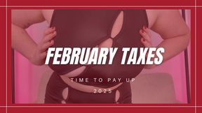 FEBRUARY TAXES 2025 - Findom Femdom POV by Miss Honey with Financial Domination