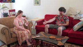 Erin Electra gets a stepmom bet she can't lose: missionary creampie, big natural tits, and riding with stepson Matthias Christ