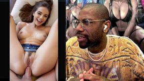 tight hairy pussy ass teen getting anal fucked and covered in cum, ai generated