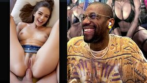 tight hairy pussy ass teen getting anal fucked and covered in cum, ai generated