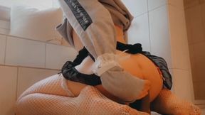 Sissy Femboy Riding and Teasing From Behind - Naughty Show