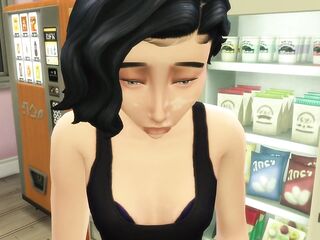 SIMS 4 Trans Self Suck then Cum Hard over Doll