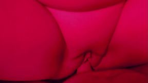 MILF with Nerdy Glasses getting fucked until she cums in red light room. Nice tits and pussy