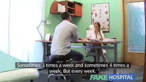 HotHospital sexy male patient cums in dirty nurses mouth