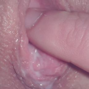 Close up creampie Tight Creamy Pussy