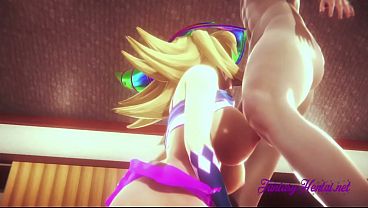 Yu Gi Oh Hentai - Dark Magician Girl blowjob and fucked - Japanese manga anime cartoon 3D Porn