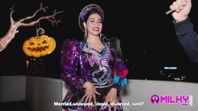 Horny Milf Decides To Go To My Apartment And Not To Her Halloween Party - Gatidiosa