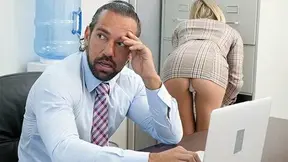 Sexy – Office Tease Gets Boss’ Dick Hard