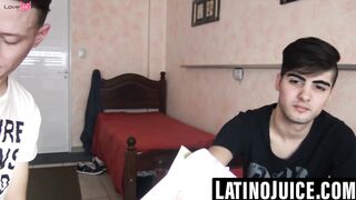 Young gay Latino breeds and blows for cash and thrills