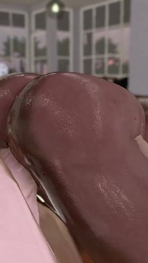 Slim Latin Girl Paquita and Big Dick Futanari
