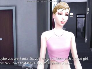 Nasty Rich Beauty Gets Permeated By Santa's Large Old Shlong