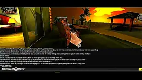 E Leah Enjoys 3D Anime Beach House Fun With Game Porn Adventures