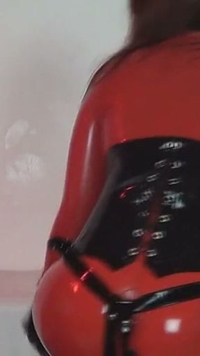 Mistress Sophia in Red Latex Uses You