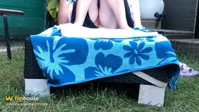 Real German wife gets a wild outdoor fingering