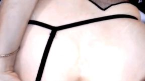 Wife endures while husband stretches her anal