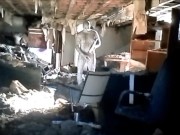 Horny snake commando walks through building looking for his enemy